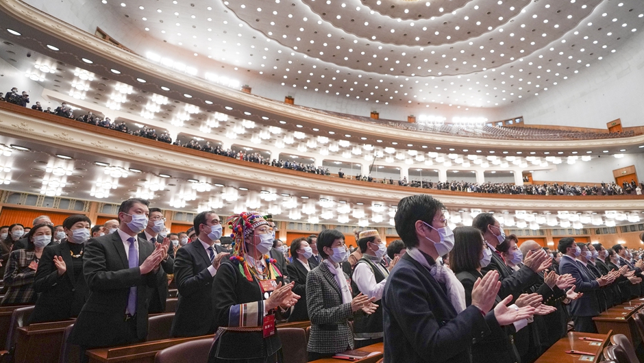 十四屆全國(guó)人大一次會(huì)議舉行第四次全體會(huì)議